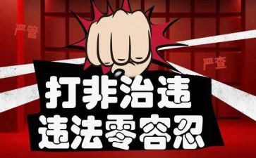 打非治违的工作总结7篇