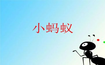 蚂蚁游戏教案5篇