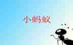 蚂蚁游戏教案5篇