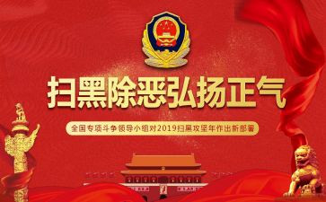 扫黑办个人事迹材料6篇