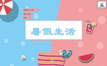 暑假总结的作文6篇