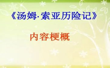 汤姆索亚读后感优质7篇